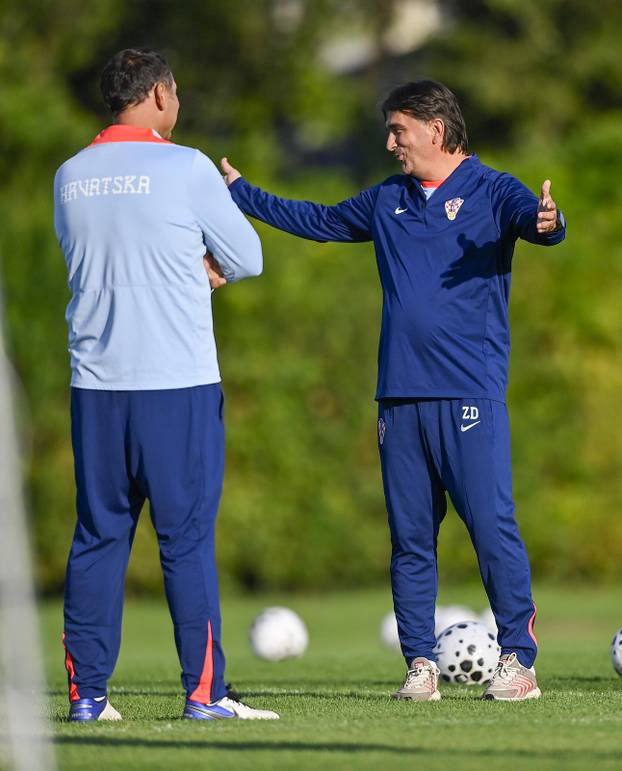 Zagreb: Trening nogometaša hrvatske nogometne reprezetacije