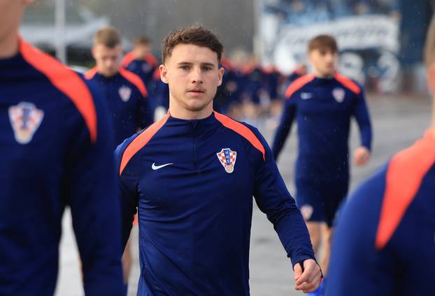 Zagreb: Trening U-21 reprezentacije uo&ccaron;i utakmice protiv Turske u kvalifikacijama za EP