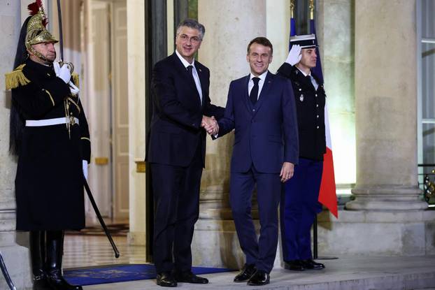 Croatia's Prime Minister Andrej Plenkovic visits Paris