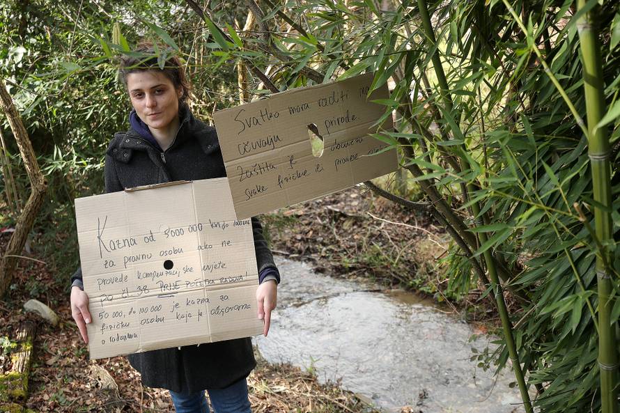 Ne dam Hrvatskim vodama da unište moj vrt, stablo i potok...