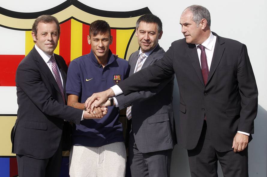 FC Barcelona's Neymar Da Silva's official presentation as player - Barcelona