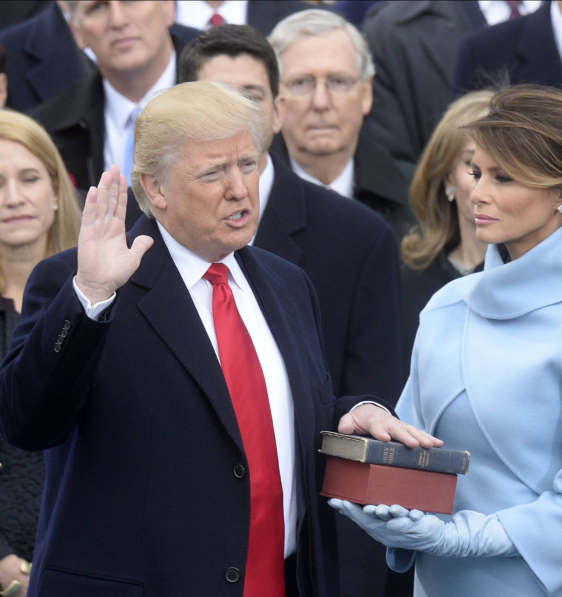 Donald Trump Sworn In As U.S. President  - DC