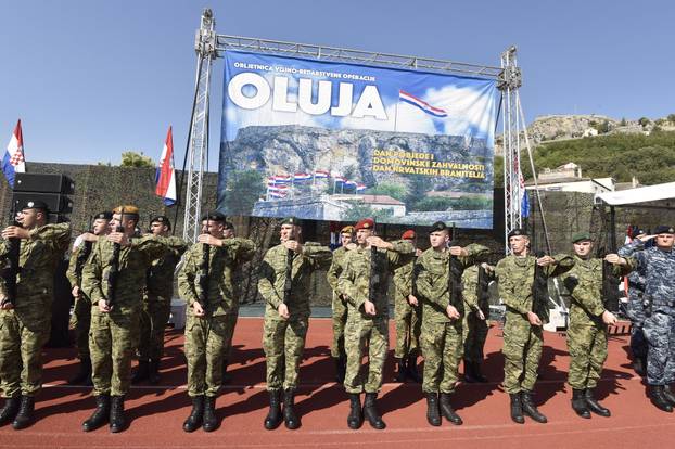 Knin: Generalna proba na stadionu Dinara za obljetnicu Oluje