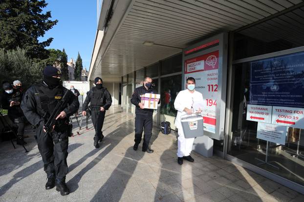 Stiglo i u Rijeku: Naoružani do zuba čuvaju kutije s cjepivom