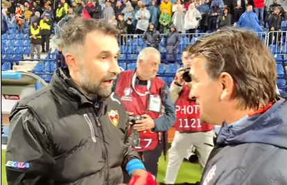 VIDEO Dalić i Vučinić ugodno čavrljali uoči utakmice: 'Čuvaj se, nije lak ovaj naš posao...'