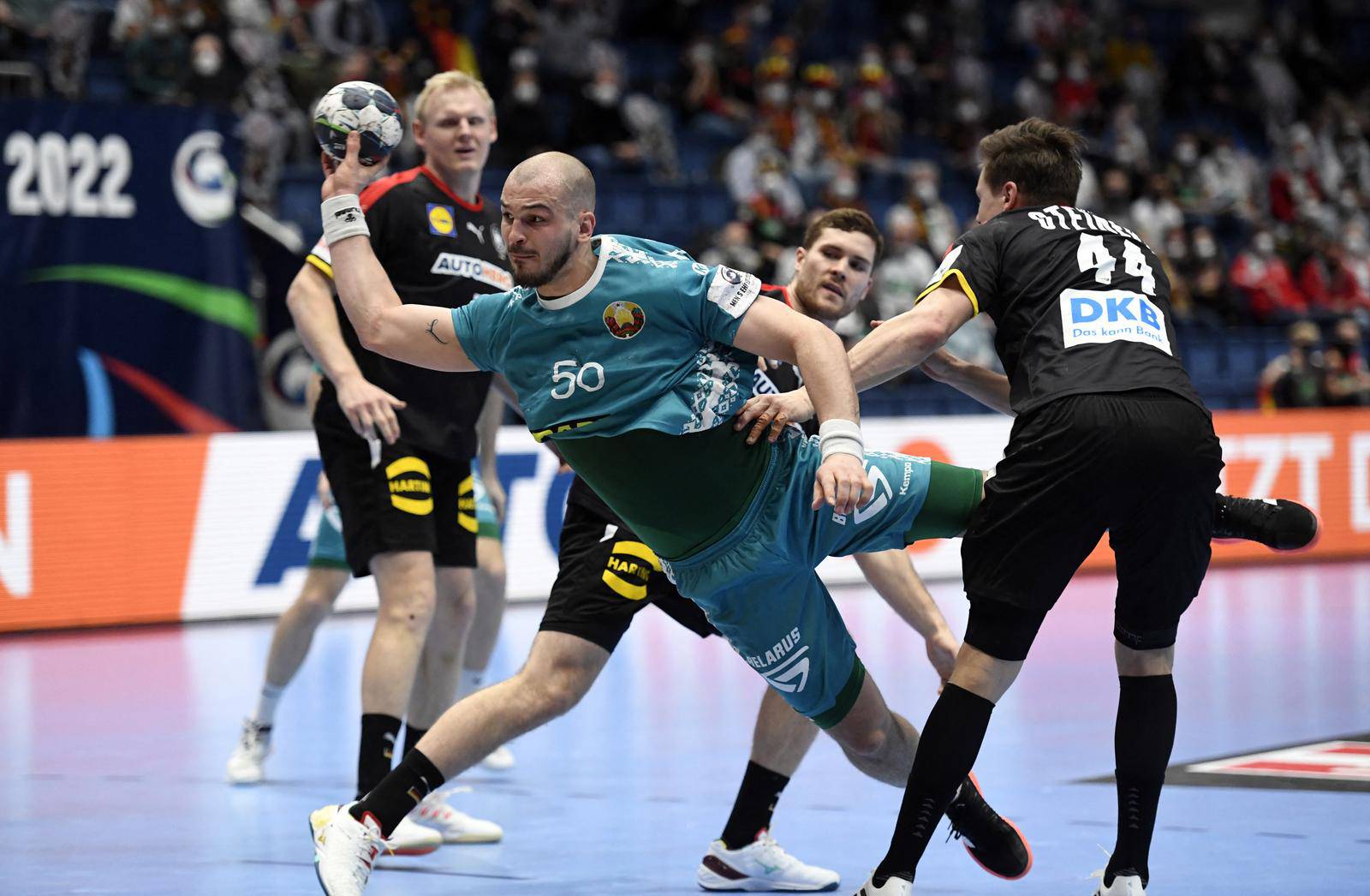EHF 2022 Men's European Handball Championship - Group D - Germany v Belarus