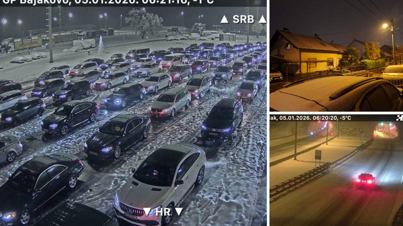 FOTO  Snijeg pada u Zagrebu, A1 zatvorili kod Sv. Roka zbog sudara. Ovako izgledaju ceste