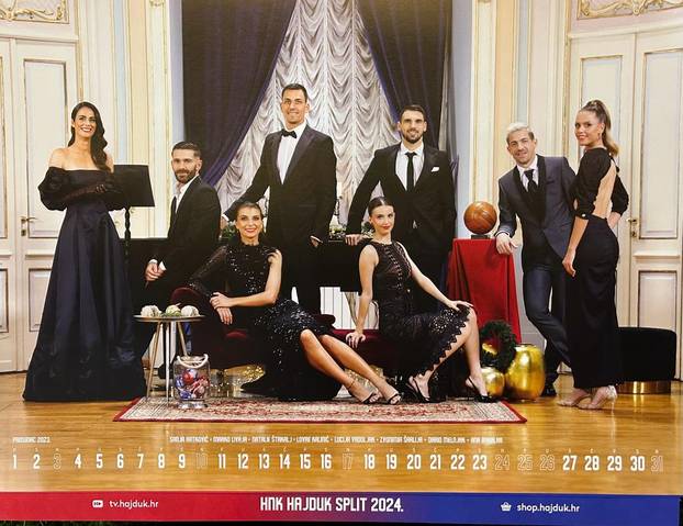 FOTO Hajduk izdao kalendar za 2024. godinu: Prvi put zajedno nogometašice i nogometaši
