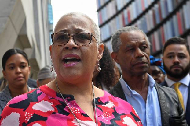 Mina Smallman, the mother of Nicole Smallman speaking outside the Old Bailey in London after Danyal Hussein was found guilty of killing sisters Nicole Smallman and Bibaa Henry. Picture date: Tuesday July 6, 2021.