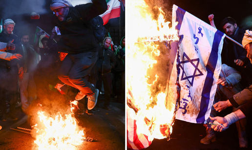 FOTO Slavlje u Teheranu nakon prekida vatre. Zapalili su izraelske i ameri&ccaron;ke zastave