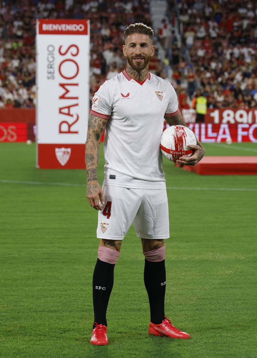 Sevilla unveil new signing Sergio Ramos