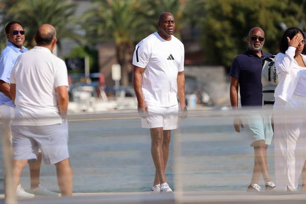 Trogir: Magic Johnson prošetao po rivi s prijateljima