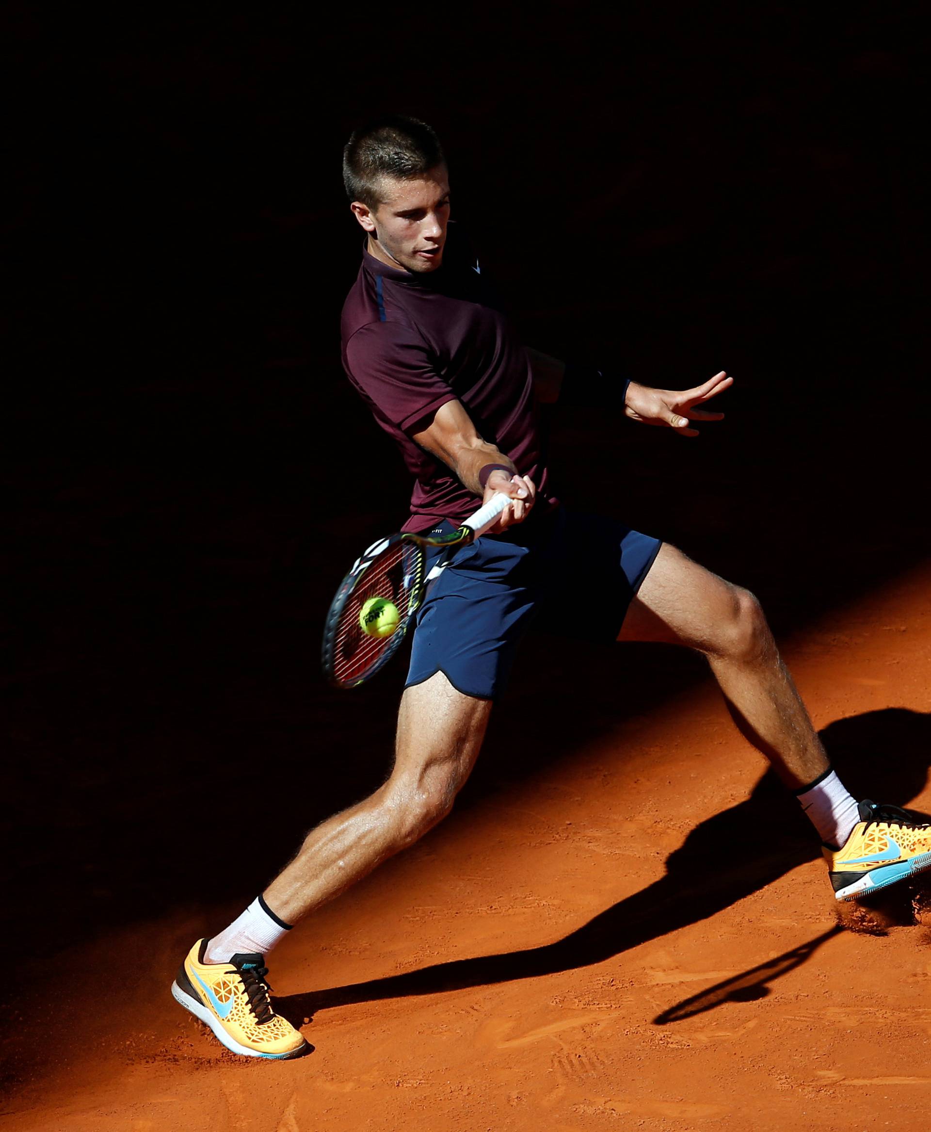 Tennis - Madrid Open - Novak Djokovic of Serbia v Borna Coric of Croatia