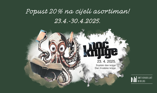 Noć knjige + Knjiga svima i svuda u Antikvarijatu Biblos: Iskoristite 20% popusta na sve!