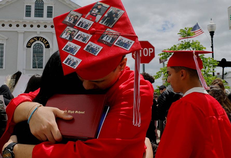 Rally for high school student Marcelo Gomes da Silva in Milford
