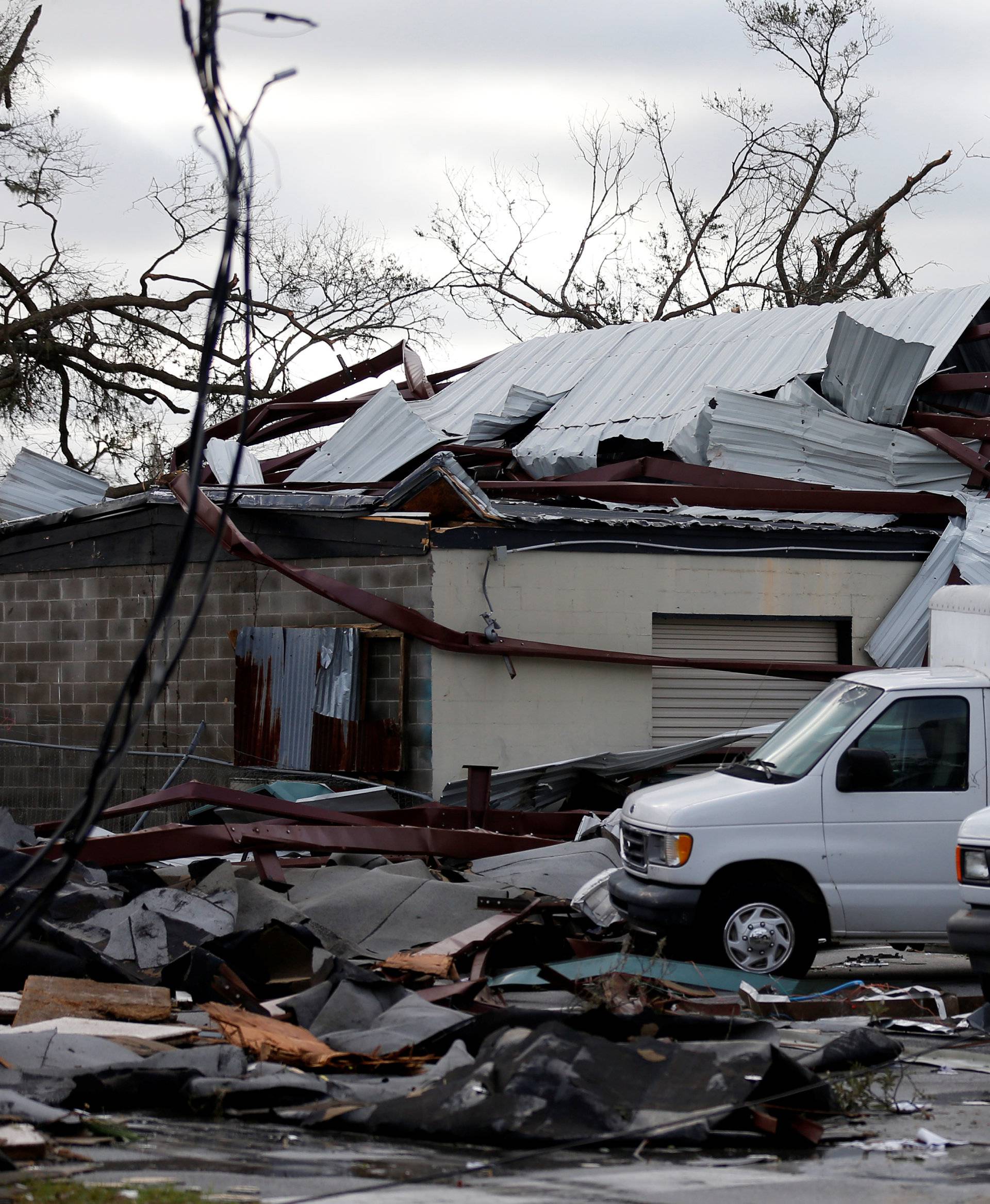 Buildings damaged by Hurricane Michael are seen in Panama City