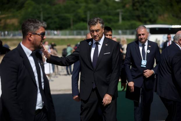 Andrej Plenković na obilježavanju 30. godišnjice genocida u Srebrenici