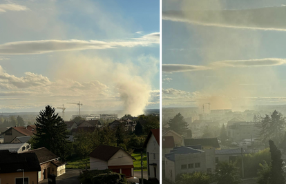 Gusti dim iznad Novog Zagreba: Planula kuća u naselju Blato