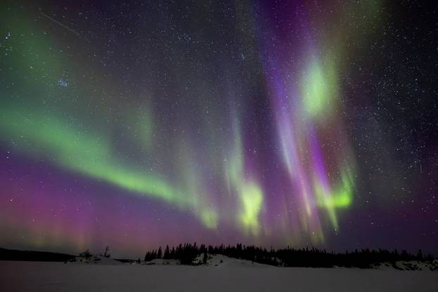 Northern lights near Yellowknife