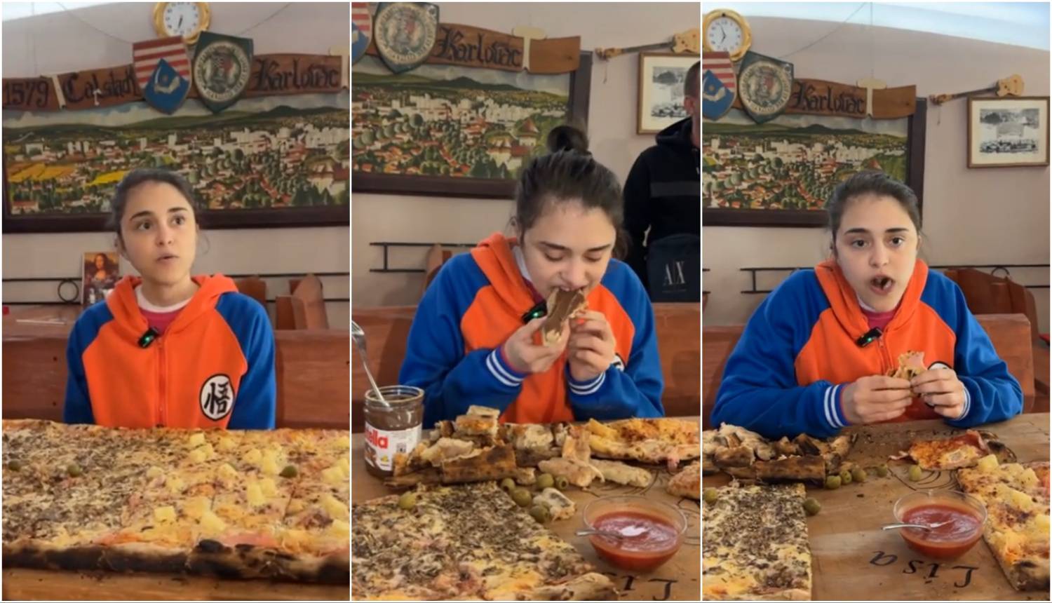 Talijanka Chiara Mangiatutto stigla u Karlovac pojesti pizzu od metra - mazala ju Nutellom!