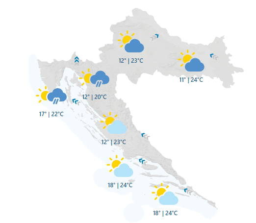 Kraj je listopada, ljudi se i dalje kupaju. Sutra velika promjena!