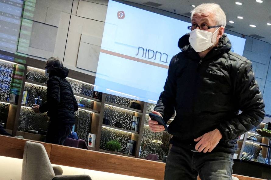 FILE PHOTO: Russian oligarch Roman Abramovich is seen in a VIP lounge at Ben Gurion international airport in Israel