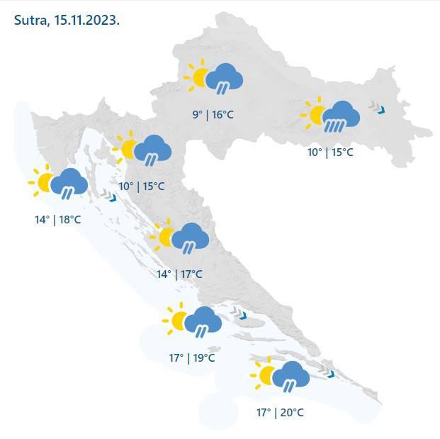 Ludo vrijeme! Danas i  do 20°C, od sutra pogoršanje i snijeg