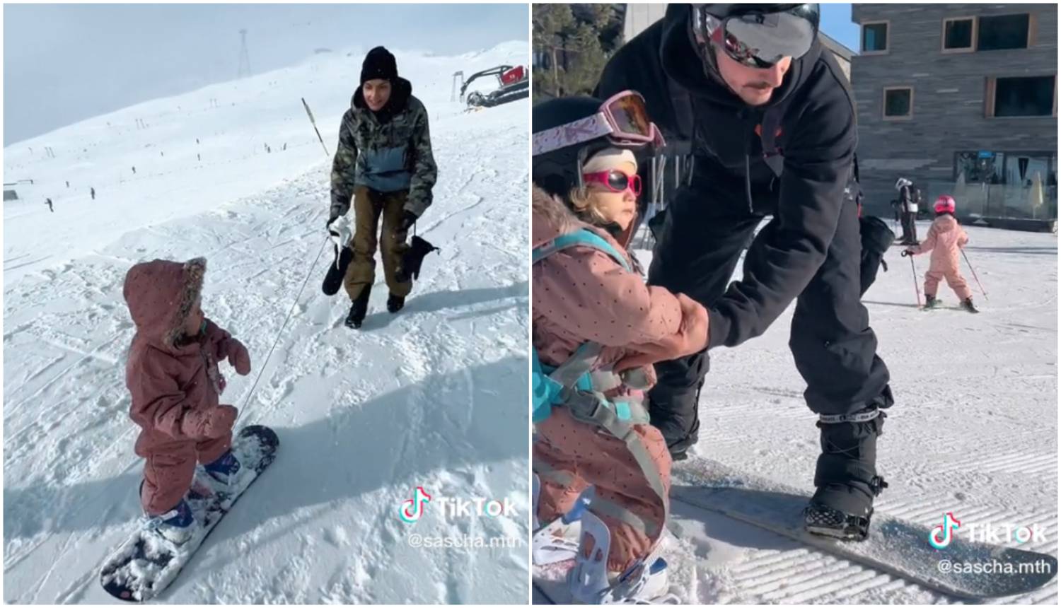 Djevojčica ima godinu dana i obožava snowboard: 'Na stazu ne ide bez svog medvjedića...'