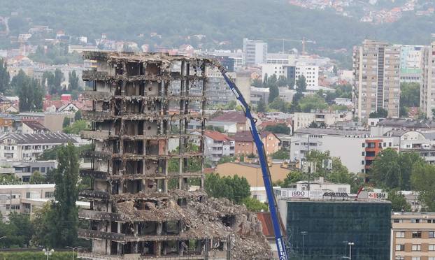 Rušenjem Vjesnika polako se mijenja vizura panorame Zagreba