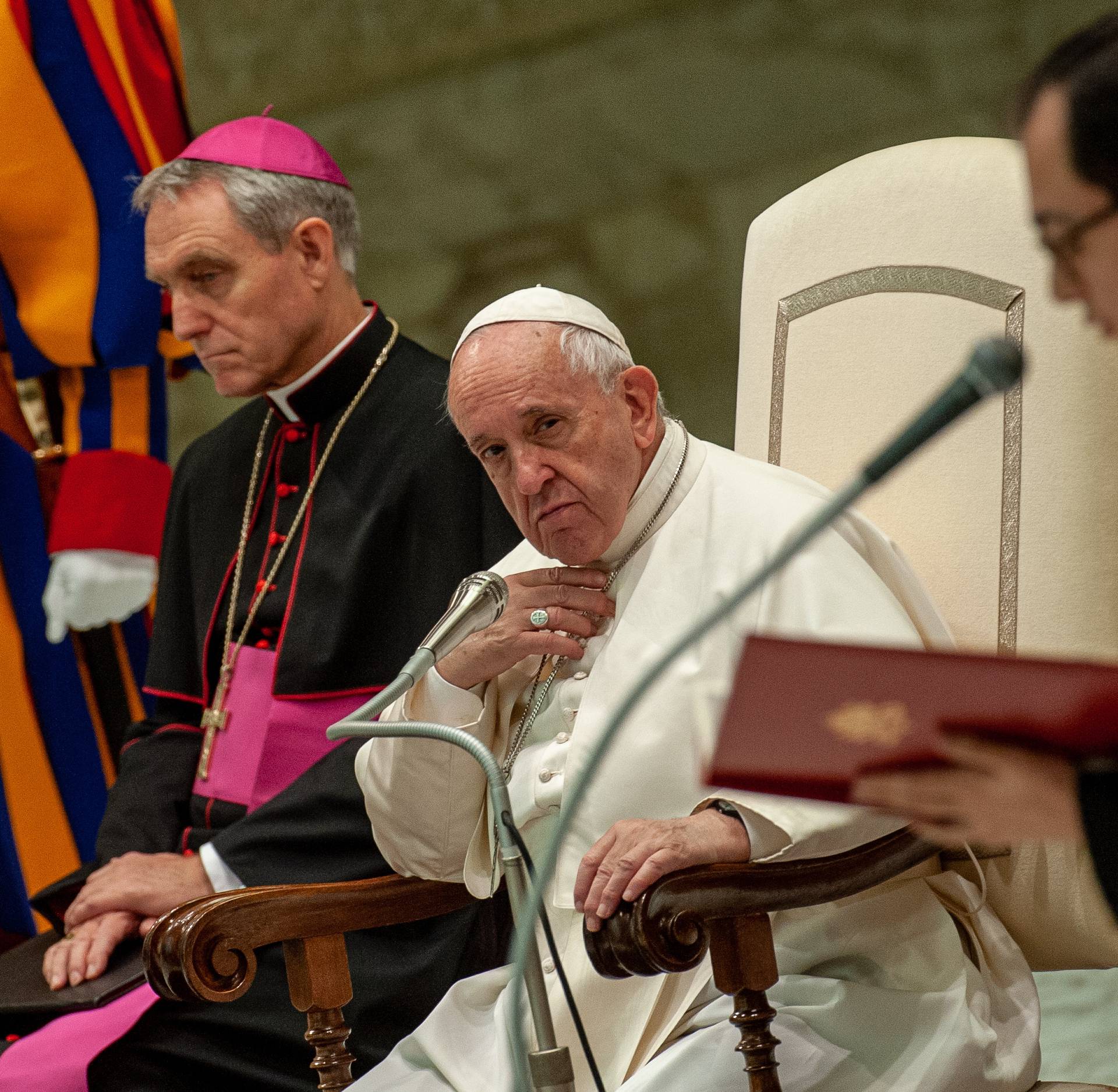 December 11, 2019 : Weekly general audience in Paul VI Hall, at the Vatican.