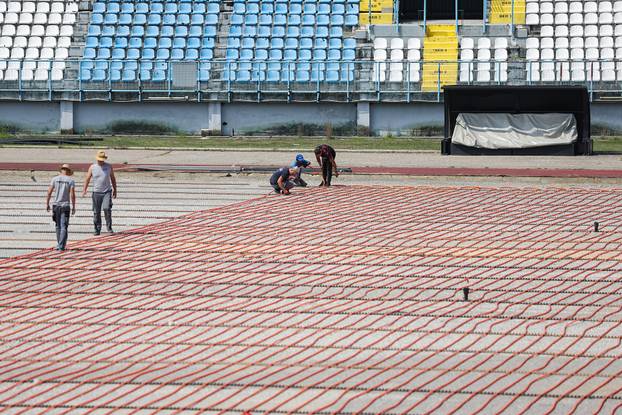 Radovi na Gradskom stadionu u Velikoj Gorici