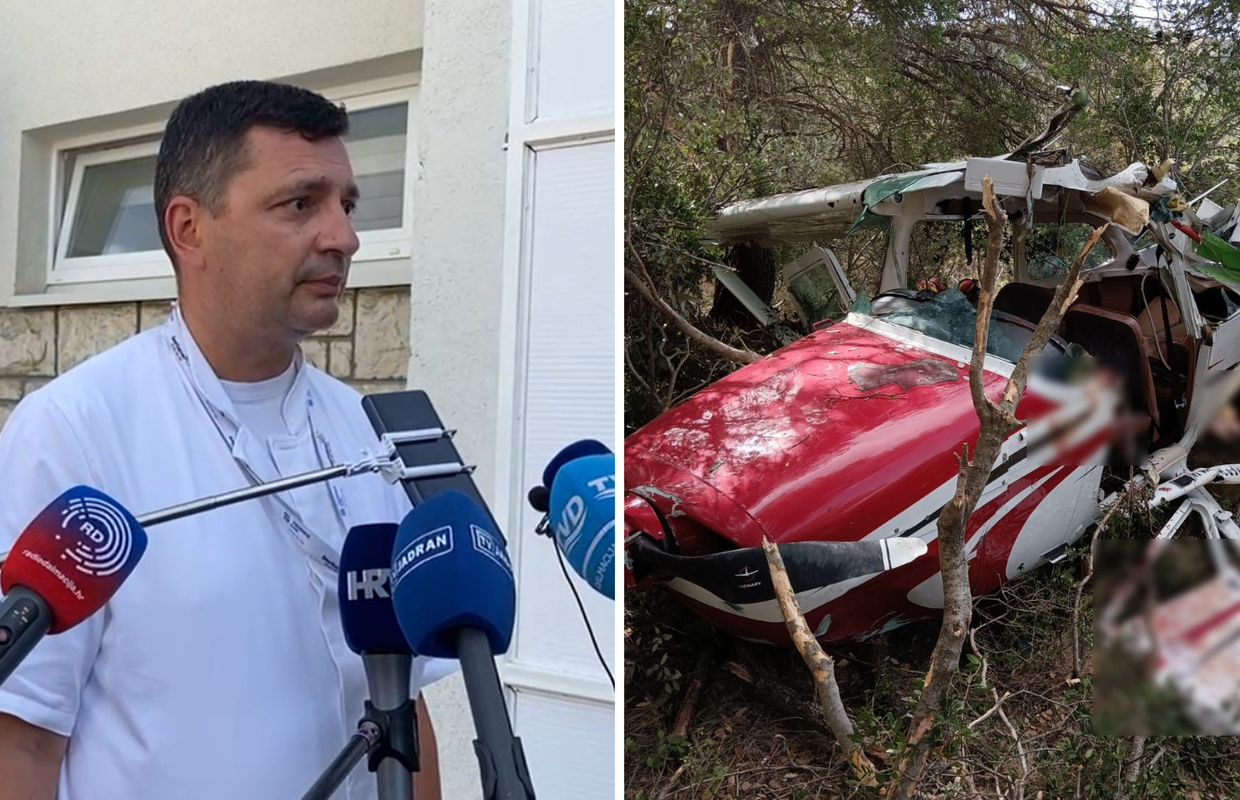 Liječnik o ozlijeđenima u padu Cessne: 'Pilot je dobro, putnici imaju prijelome kralježaka'