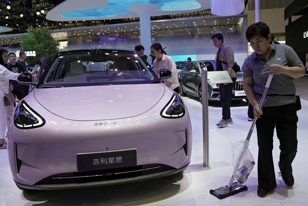 Geely EX2 at the Auto China show in Beijing