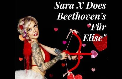 Sara X grudima za Valentinovo 'obradila' Beethovena i AC/DC