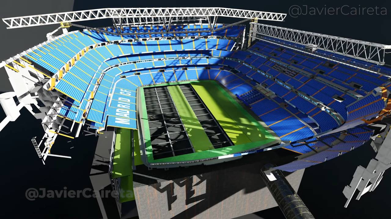 Spektakularno: Teren Realova stadiona moći će se sklopiti u rupu, a ispod njega jurit će vlak