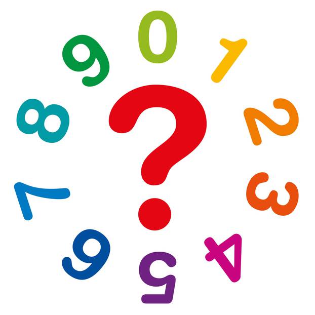 Numerology numbers and question mark