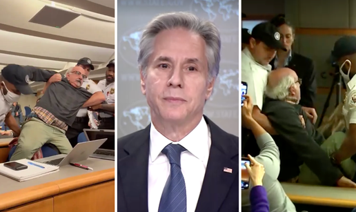 VIDEO Skandal na konferenciji Blinkena, novinare iznosili zaštitari: 'Trebaš biti u Haagu!'