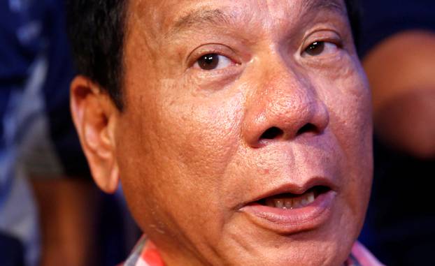 Leading presidential candidate Rodrigo "Digong" Duterte on yesterday