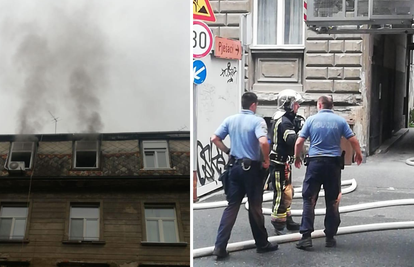 Zapalio se stan u Kačićevoj ulici u Zagrebu zbog kvara na sušilici