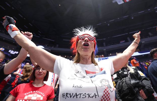 Susret Švedske i Hrvatske u prvom krugu EHF Europskog prvenstva, navijači