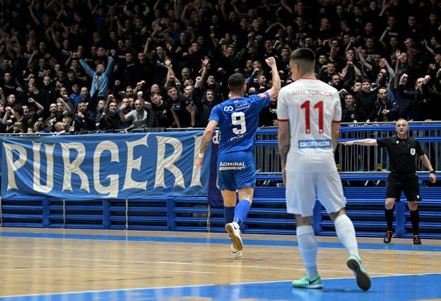 Zagreb: Prva utakmica četvrtfinala SuperSport HMNL-a, MNK Futsal Dinamo - MNK Torcida