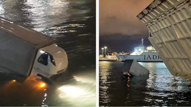 Kamion u splitskoj luci 'otklizao' s parkirališta u more: Vozača nigdje nema, nije bio ni u vozilu