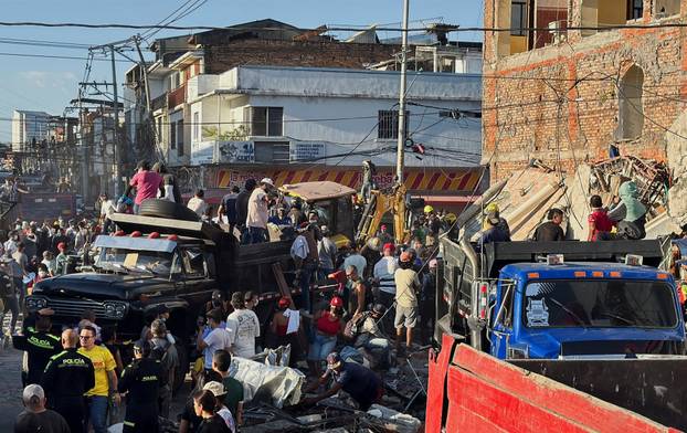 Aftermath of Colombia earthquake, in Cali