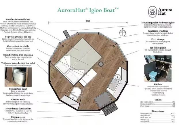 FOTO Ovo je prva plutajuća kućica za odmor na Grenlandu: Cijena noćenja će vas šokirati