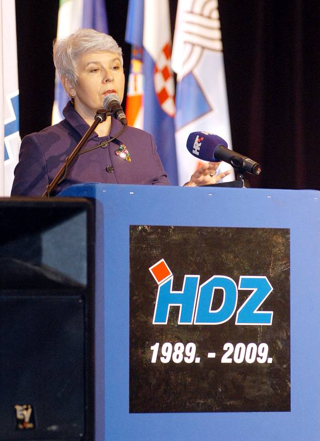 Sisak: Jadranka Kosor na proslavi 20 godina sisa?kog HDZ-a 