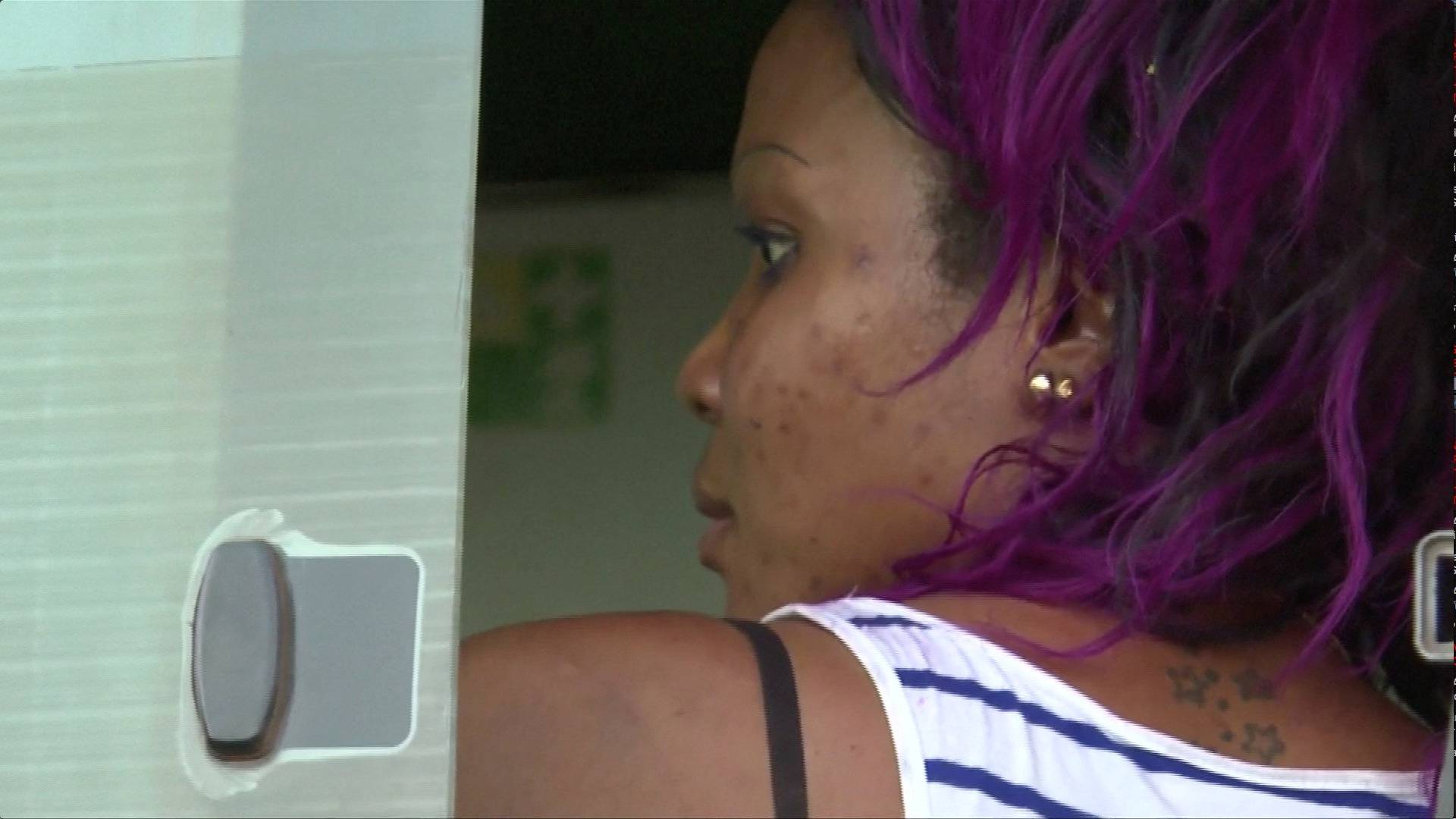 A woman rescued from the Le Campement Kangaba resort following an attack where gunmen stormed the resort in Dougourakoro, to the east of the capital Bamako, Mali in this still frame taken from video