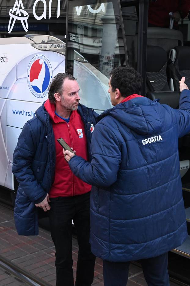 Zagreb: Hrvatska rukometna reprezentacija stigla na svečani doček na Trgu bana Josipa Jelačića