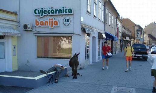 Muškarcu pozlilo dok je šetao magarca po gradu