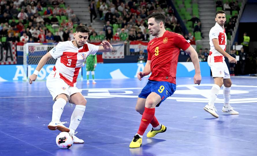 Susret Hrvatske i Španjolske u polufinalu Europskog prvenstva u futsalu