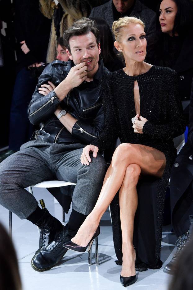 CÃ©line Dion and Pepe Munoz attend the Alexandre Vauthier Haute Couture Spring Summer 2019